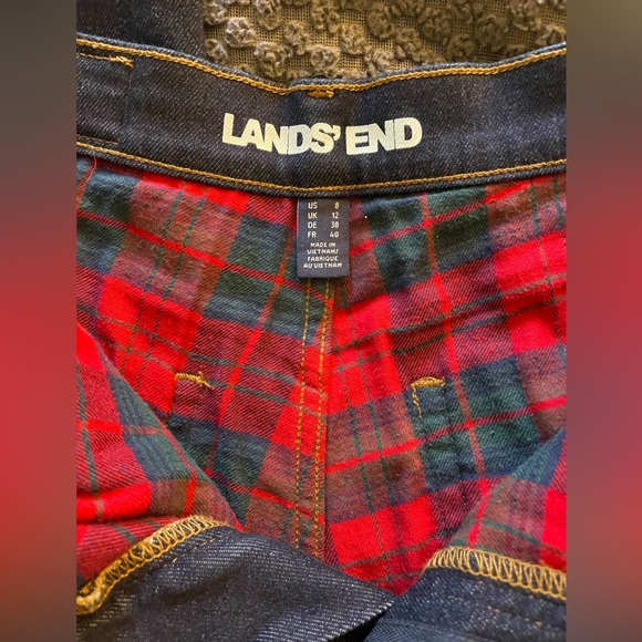 NWOT Lands’ End Straight Leg Flannel-lined Jeans - Picture 3 of 3